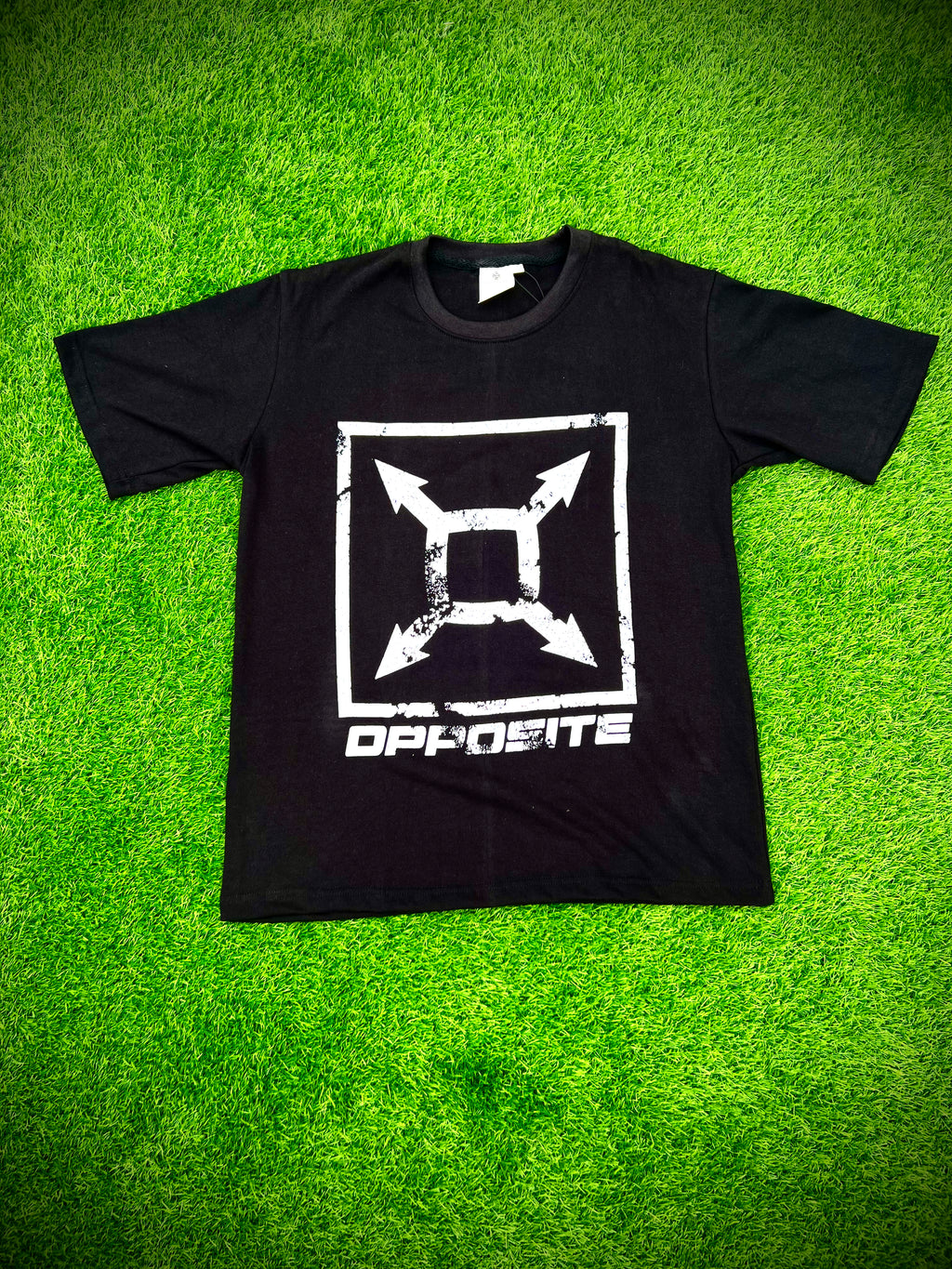 Opposite Black Graphic T-Shirt Luxury Streetwear  Tee