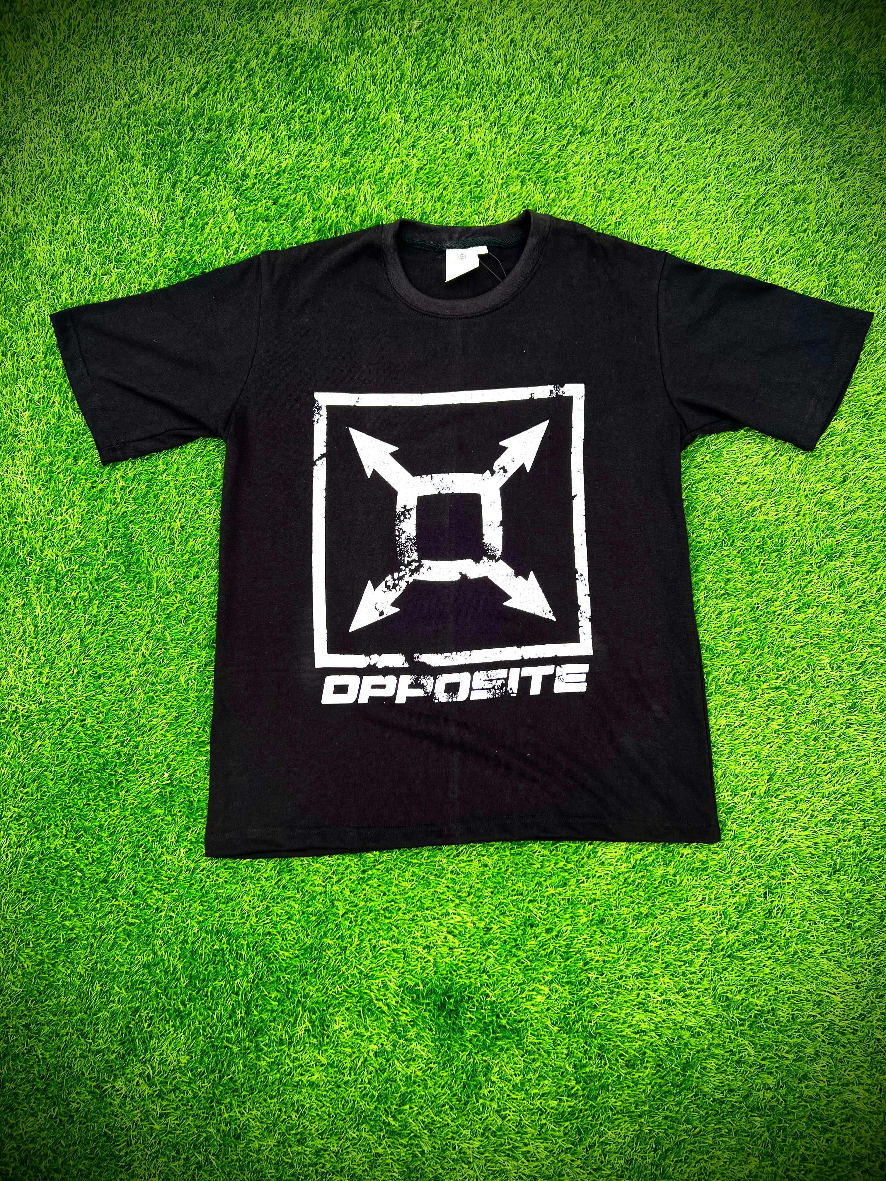 Opposite Black Graphic T-Shirt Luxury Streetwear  Tee