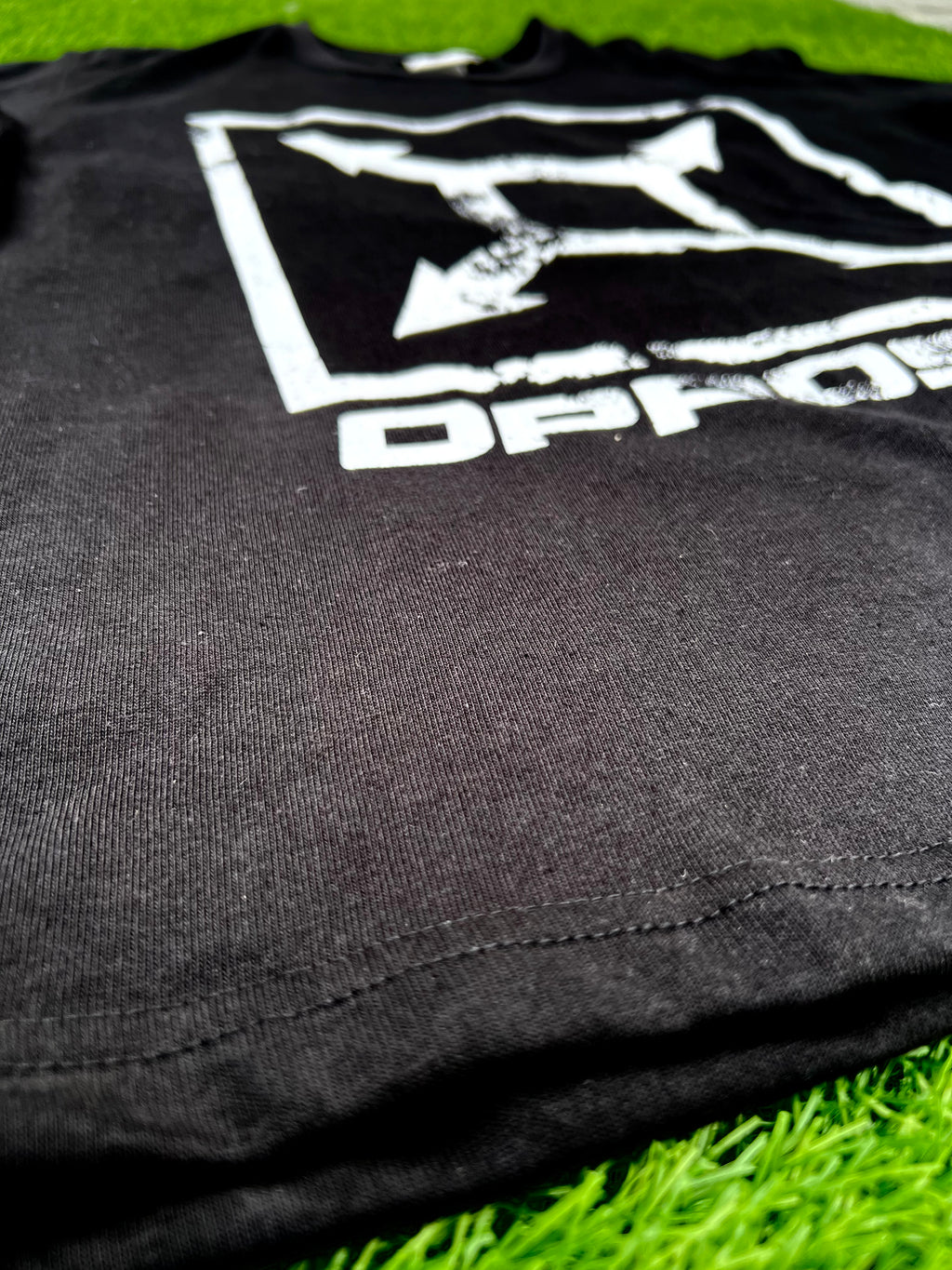 Opposite Black Graphic T-Shirt Luxury Streetwear  Tee