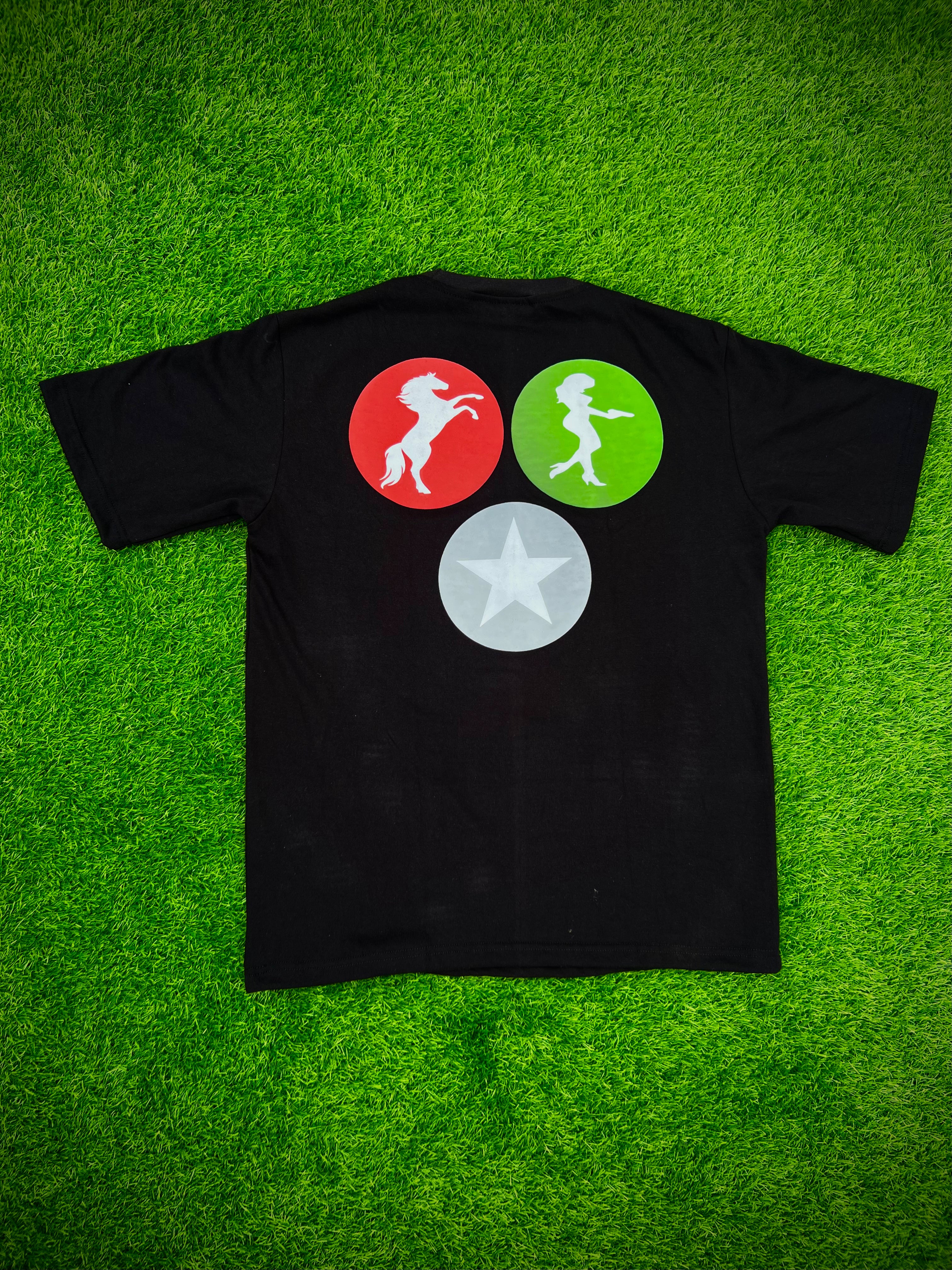 Opposite Black Graphic T-Shirt Luxury Streetwear  Tee